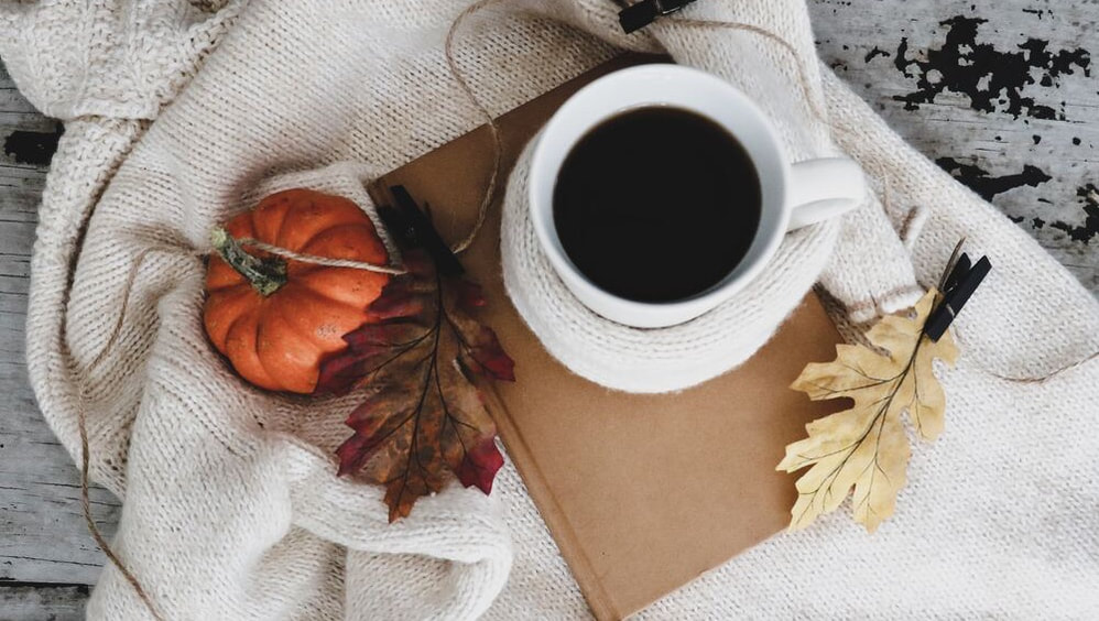 fall coffee and pumpkin